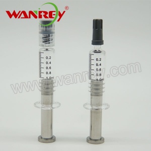 1ml Glass Syringe With Metal Plunger